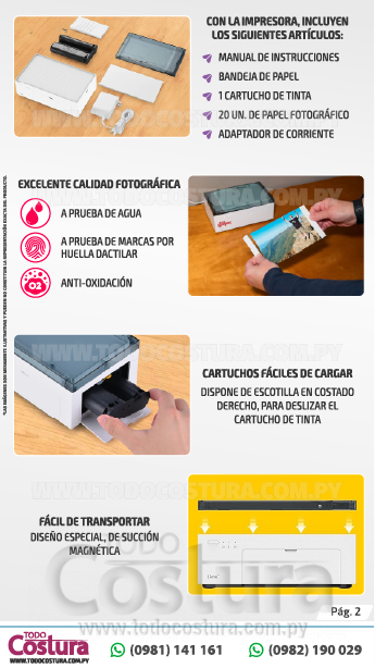 IMPRESORA DE FOTOS WILLPEX SMART PHOTO